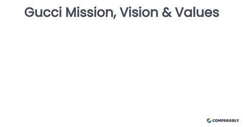 mission e vision gucci|history of gucci company.